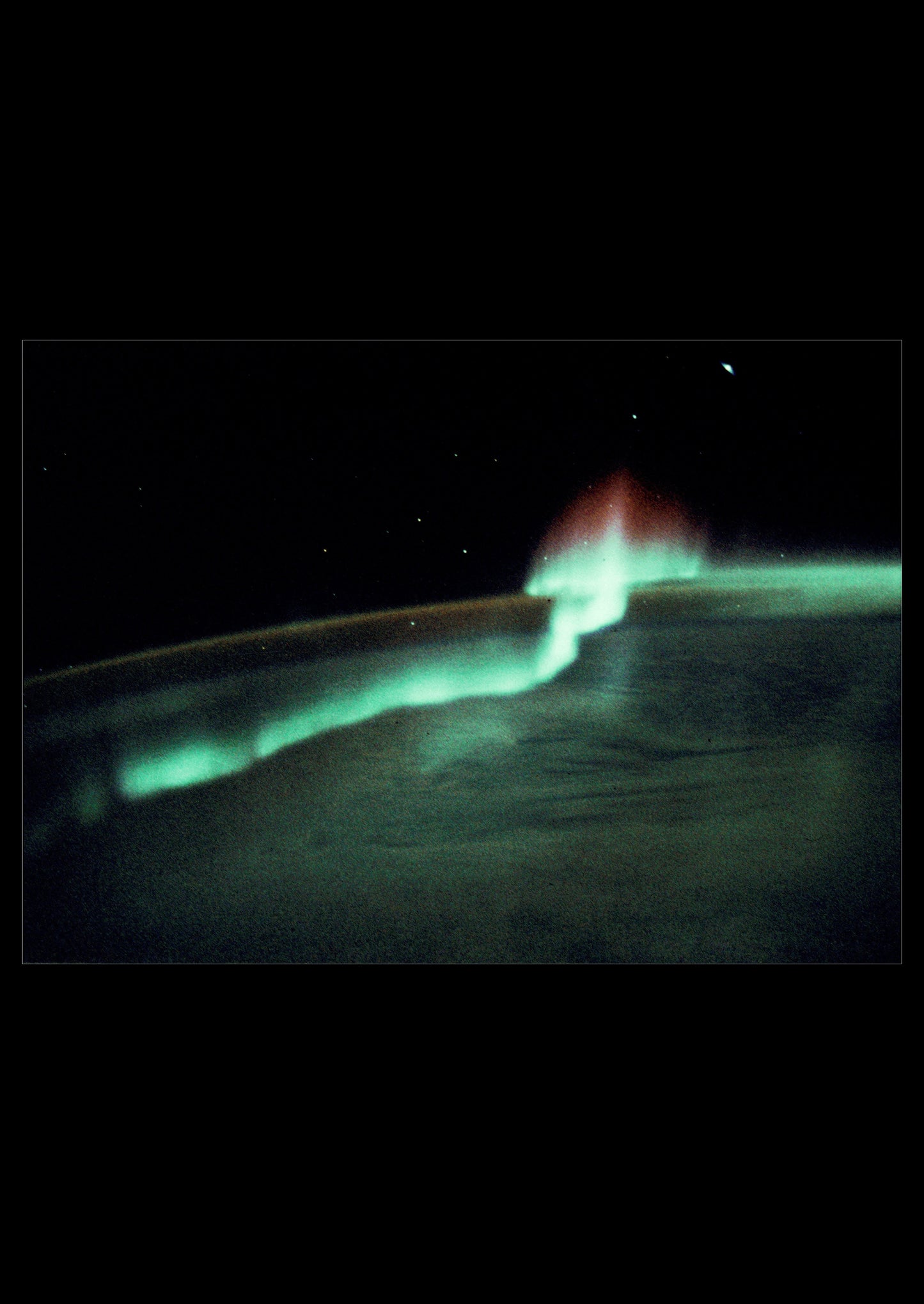 Aurora Borealis From Space (Poster)