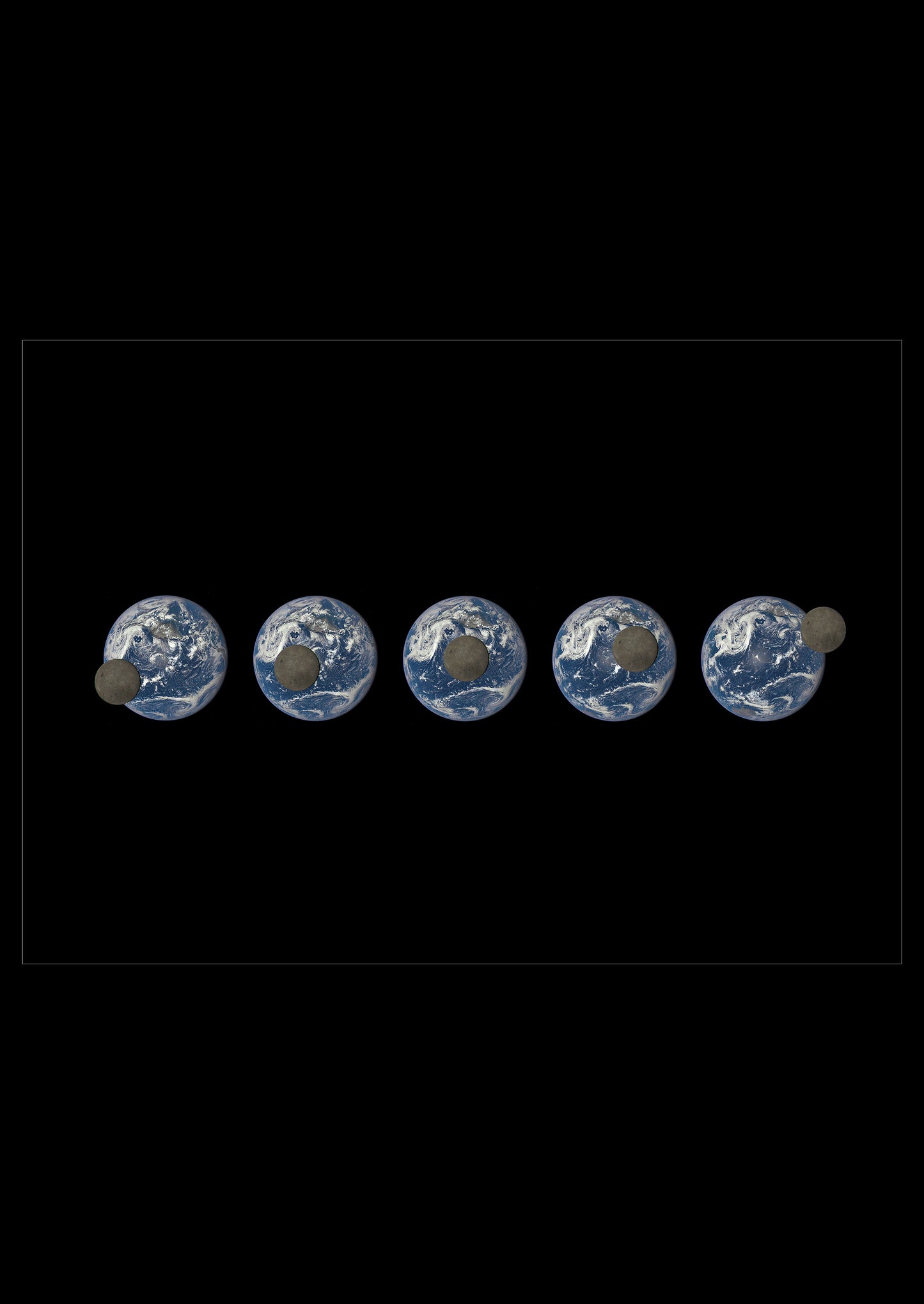 Earth And The Far Side of The Moon (Poster)