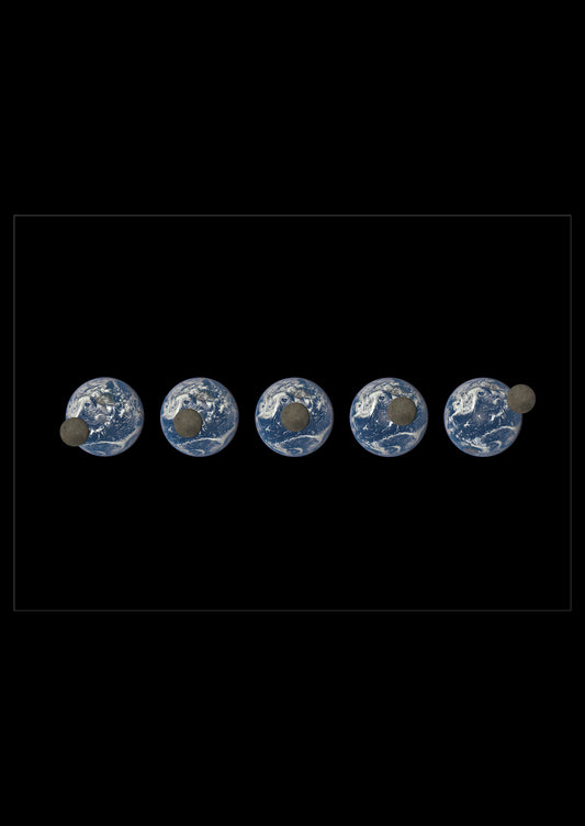 Earth And The Far Side of The Moon (Poster)