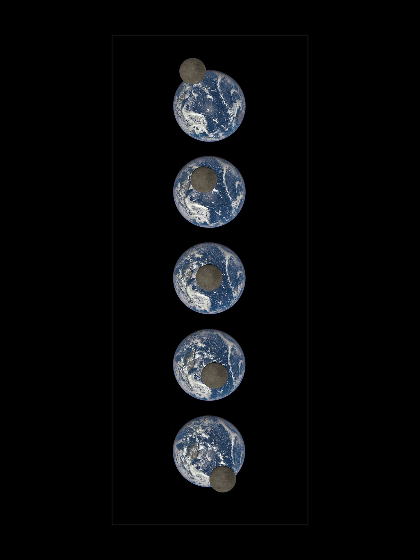 Earth And The Far Side of The Moon (Poster)