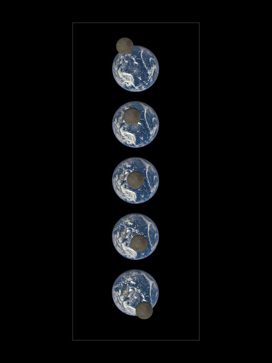 Earth And The Far Side of The Moon (Poster)